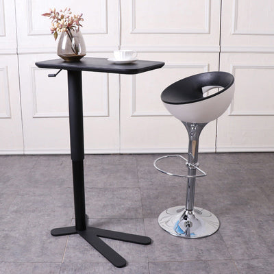 Modern Simplicity Iron ABS Round Bowl Hollowed Bar Stool Footrest Swivel For Kitchen