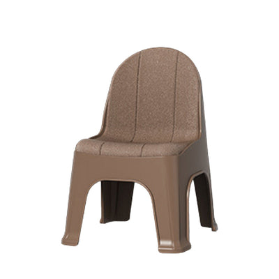 Modern Minimalist Square Half Round PP Plastic Chair Backrest For Living Room