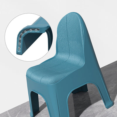 Modern Minimalist Square Half Round PP Plastic Chair Backrest For Living Room