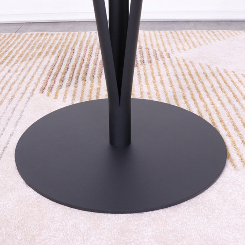 Modern Minimalist Round Iron Steel Plate Bar Table For Dining Room