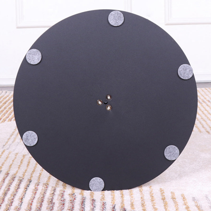 Modern Minimalist Round Iron Steel Plate Bar Table For Dining Room