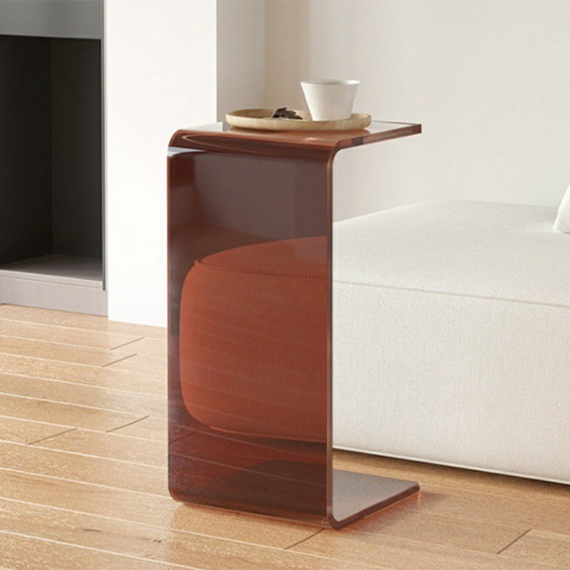 Modern Minimalist Rectangular Acrylic Side Table For Living Room