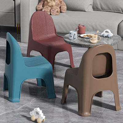 Modern Minimalist Square Half Round PP Plastic Chair Backrest For Living Room