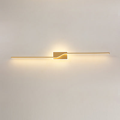 Modern Minimalist Bar Aluminum Silicone Acrylic LED Wall Sconce Lamp For Living Room