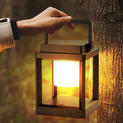 Lumière extérieure solaire carrée LED d'ABS de simplicité moderne pour camper 