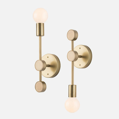 Modern Minimalist Copper Glass Ball 1-Light Wall Sconce Lamp For Living Room