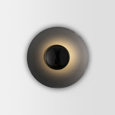 Applique murale LED ronde scandinave contemporaine en fer pour salon 