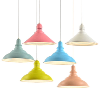 Scandinavian Modern Minimalist Cone Iron 1-Light Pendant Light