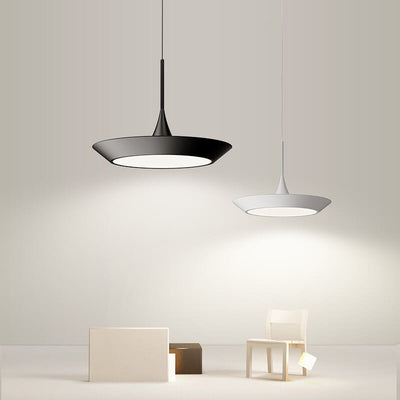 Modern Minimalist Round Drum LED Pendant Light