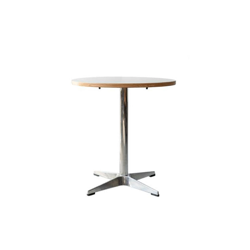 Modern Simplicity Round HDF Carbon Steel Dining Table For 2 Seats