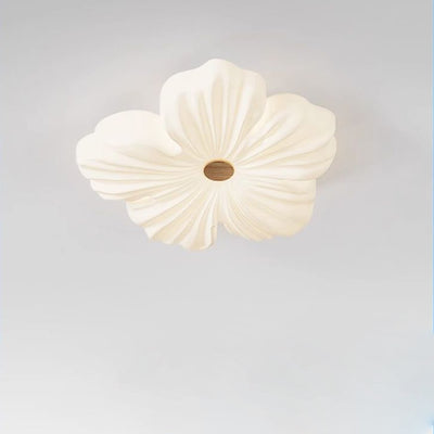 Modern Art Deco Iron Acrylic Flower LED Flush Mount Ceiling Light For Living Room