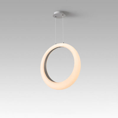 Modern Minimalist PE Circle Moon LED Pendant Light