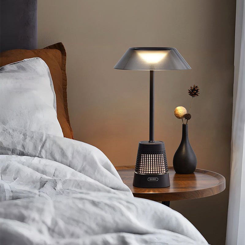 Modern Simplicity ABS Metal Geometric Prism LED Table Lamp For Bedside