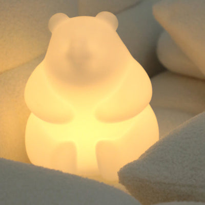 Contemporary Creative Bear PE LED Table Lamp For Living Room