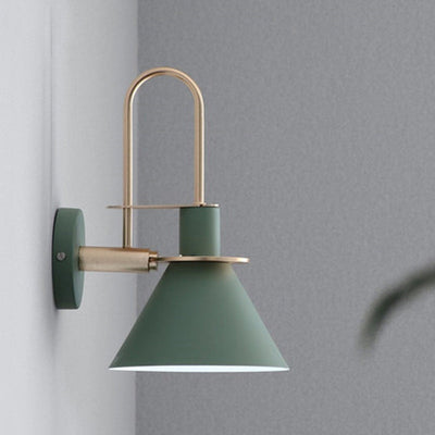 Modern Minimalist Horn Iron 1-Light Wall Sconce Lamp For Living Room