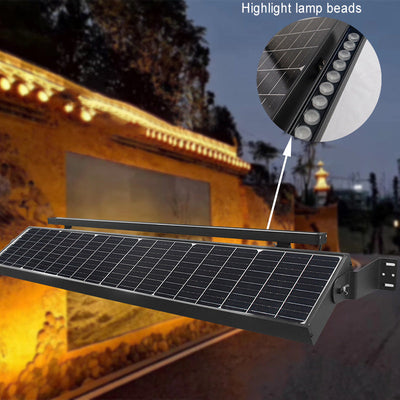 Contemporary Industrial Waterproof Solar Line Contour Light Rectangle Aluminum LED Outdoor Light For Garden