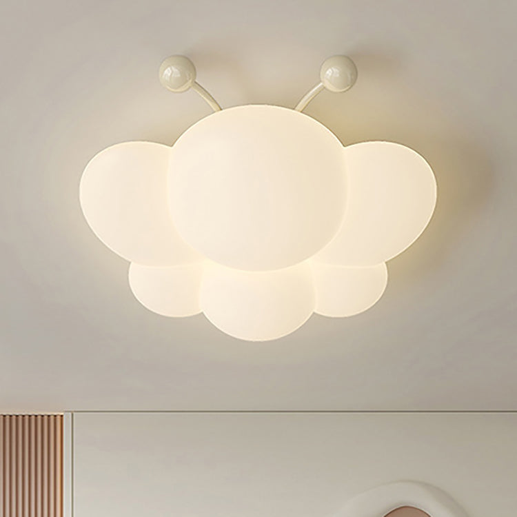 Modern Simplicity Iron PE Bee LED Flush Mount Ceiling Light For Bedroom