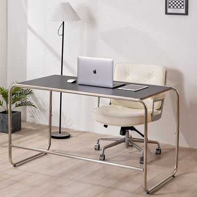 Modern Minimalist Rectangular MDF Stainless Steel Desks For Home Office