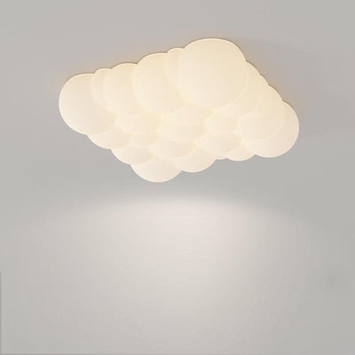 Contemporary Nordic Bubble Hardware Acrylic LED Flush Mount Ceiling Light For Bedroom