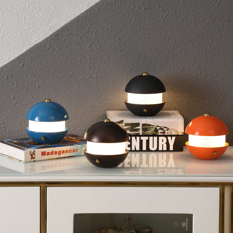 Modern Creative Simple Metal Round LED Table Lamp