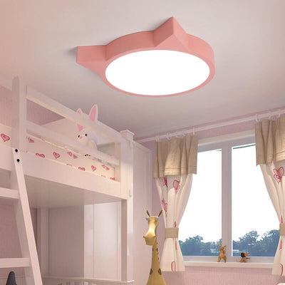 Plafonnier LED encastré pour enfants au design nordique Macaron Cat 