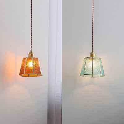 Japanese Creative Personality All Copper Polygons 1-Light Pendant Light