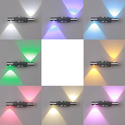 Modern Creative Cylinder Rotating Aluminum LED Wall Sconce Lamp