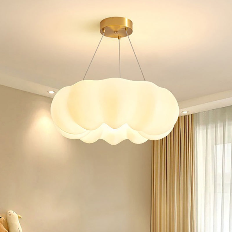 Contemporary Nordic Cloud Shape PE Copper LED Pendant Light For Living Room