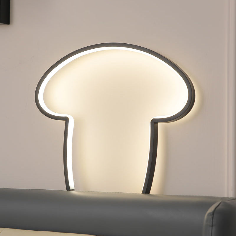 Contemporary Creative Line Mushroom Aluminum Silicone USB LED Table Lamp For Bedroom