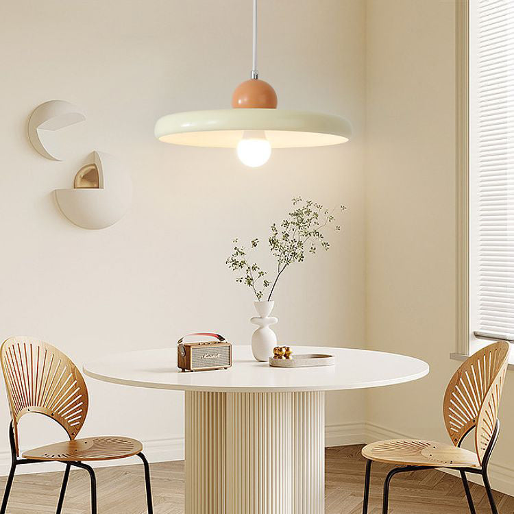 Contemporary Nordic Round Orb Iron 1-Light Pendant Light For Living Room