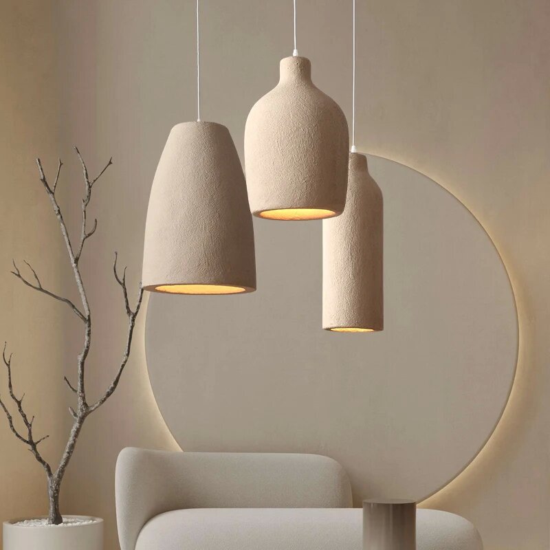 Contemporary Scandinavian Prismatic Round High Density Polystyrene 1-Light Pendant Light For Bedroom