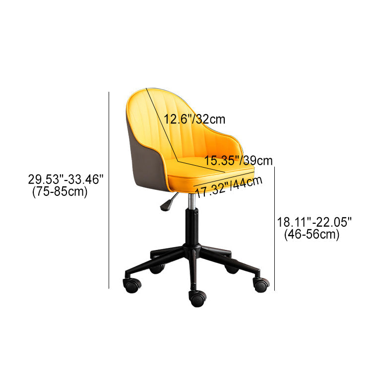 Modern Simplicity Leather Sponge Stainless Steel SGS Desk Chair Backrest Movable For Home Office