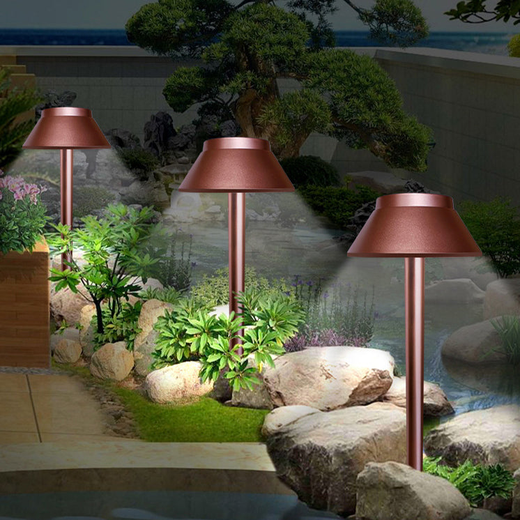 Modern Minimalist Waterproof Solar Mushroom ABS PVC LED Landscape Light For Garden