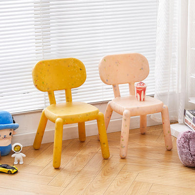 Contemporary Nordic Square Plastic Cartoon Low Stool For Living Room