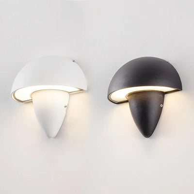 Modern Simple Waterproof Aluminum Mushroom LED Outdoor Wall Sconce Lamp