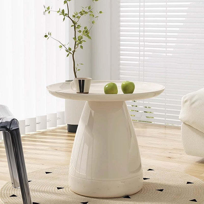 Modern Minimalist Round PC Plastic Coffee Table For Living Room