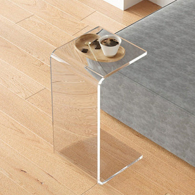 Modern Minimalist Rectangular Acrylic Side Table For Living Room