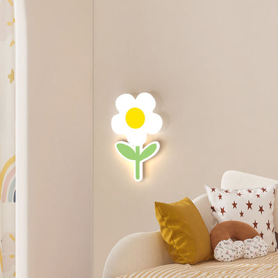 Modern Minimalist Iron Sunflower Acrylic LED Wall Sconce Lamp