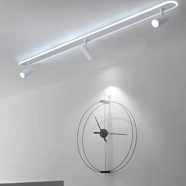 Modern Minimalist Acrylic Long Spotlight Track Light LED Flush Mount Ceiling Light For Living Room