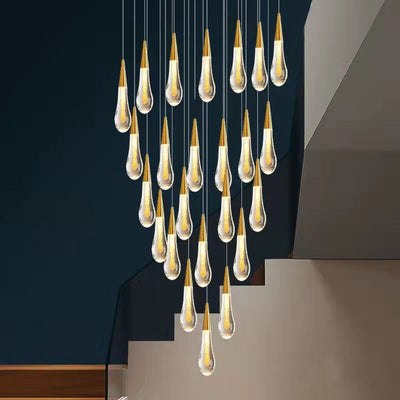 Modern Personality Creative Crystal Drops LED Pendant Light