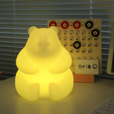 Contemporary Creative Bear PE LED Table Lamp For Living Room