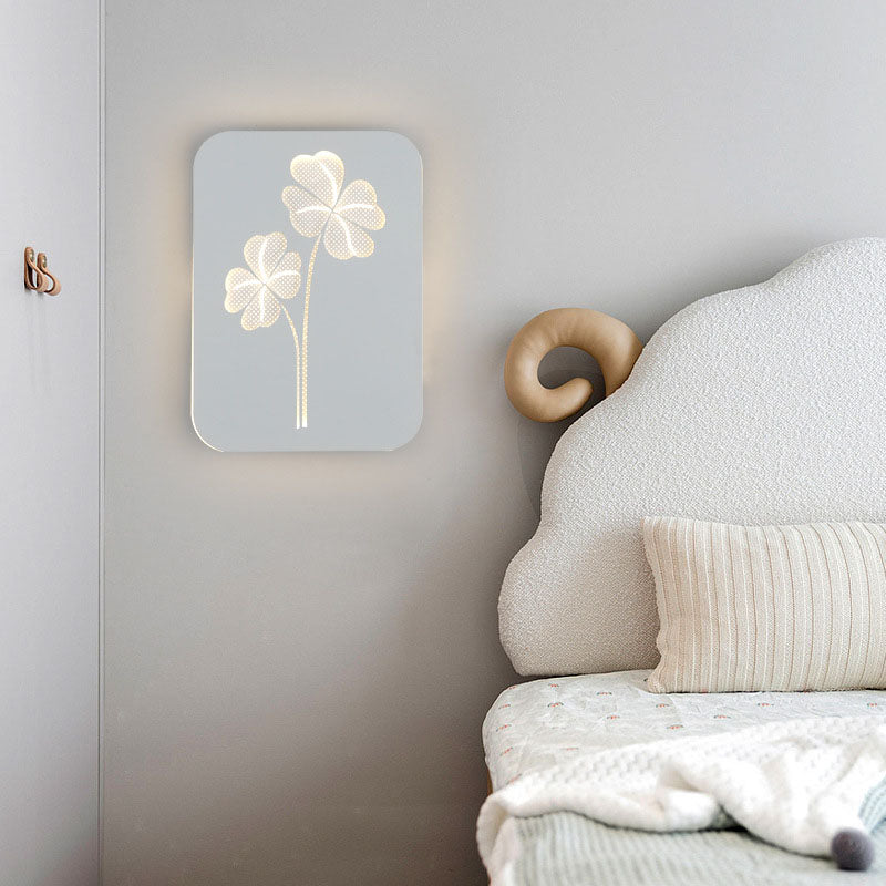 Contemporary Creative Acrylic Deer Iron LED Wall Sconce Lamp For Bedroom