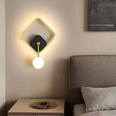 Moderne minimalistische drehbare LED-Wandleuchte