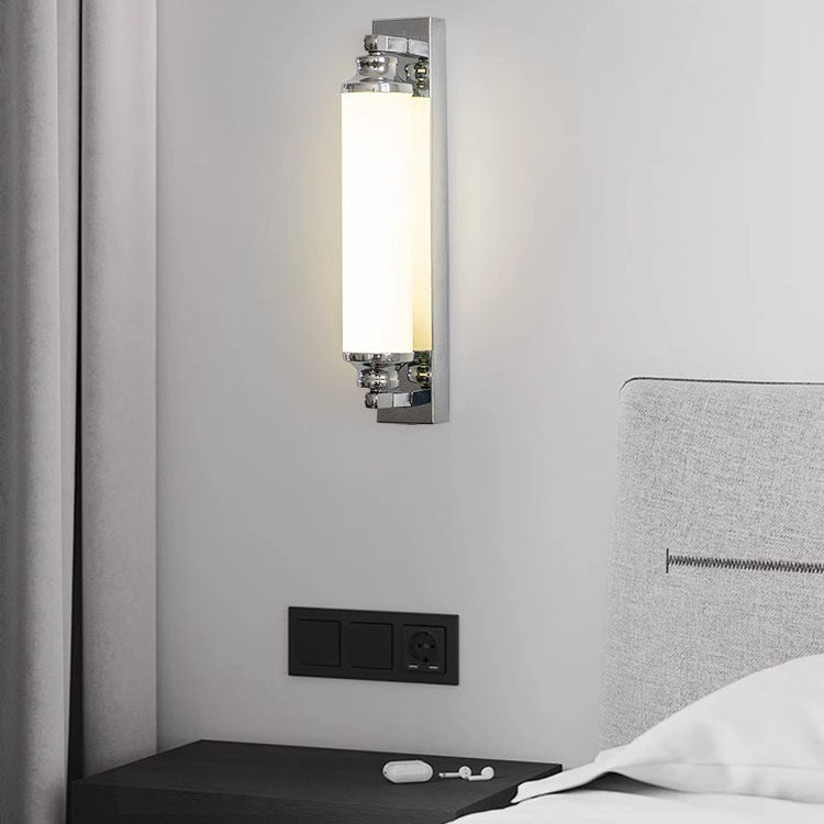 Nordic Minimalist Electroplated Iron Cylinder LED Wall Sconce Lamp