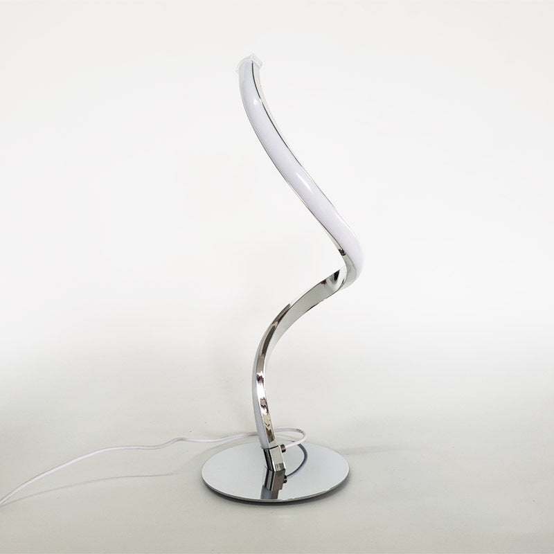 Modern Minimalist Iron Aluminum PVC Line LED Table Lamp For Study