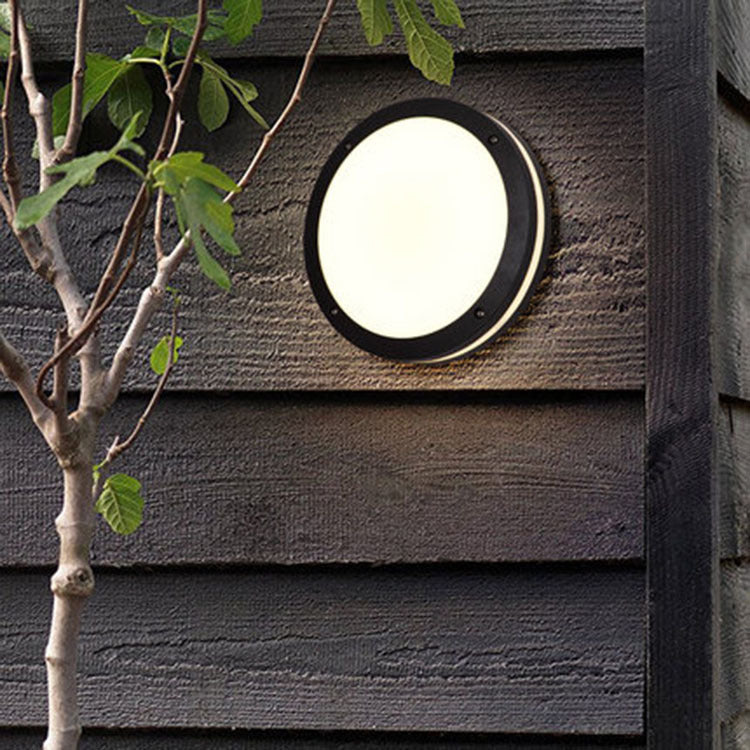 Modern Minimalist Waterproof Aluminum Acrylic Circle Round LED Outdoor Wall Light For Garden