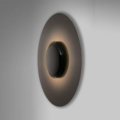 Contemporary Scandinavian Round Iron LED Wall Sconce Lamp For Living Room