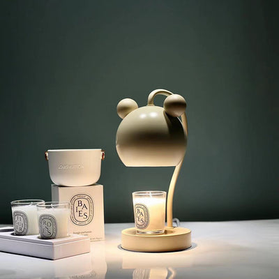 Lampe de table moderne à 1 lumière avec matériel de souris de dessin animé, cire fondue d'aromathérapie 