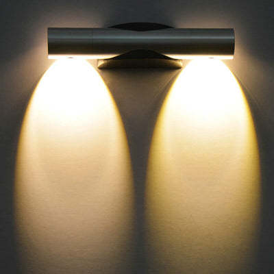 Modern Creative Cylinder Rotating Aluminum LED Wall Sconce Lamp