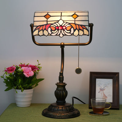 Traditional Tiffany Angel Wings Stained Glass Resin Iron 1-Light Table Lamp For Living Room